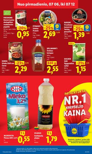 LIDL maisto akcijų leidinys nuo liepos 6 d.