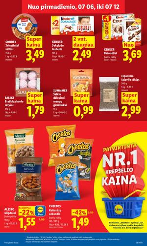 LIDL maisto akcijų leidinys nuo liepos 6 d.