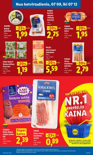 LIDL maisto akcijų leidinys nuo liepos 6 d.