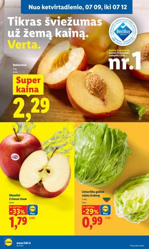LIDL maisto akcijų leidinys nuo liepos 6 d.