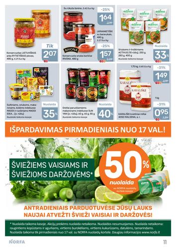 NORFA akcijų leidinys Nr. 20 nuo rugsėjo 18 d.