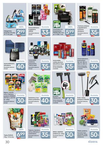 NORFA akcijų leidinys Nr. 20 nuo rugsėjo 18 d.