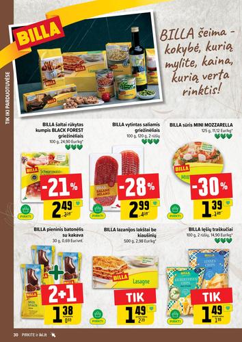 IKI akcijų leidinys "IKI Kaininis leidinys Nr. 30" nuo liepos 21 d.