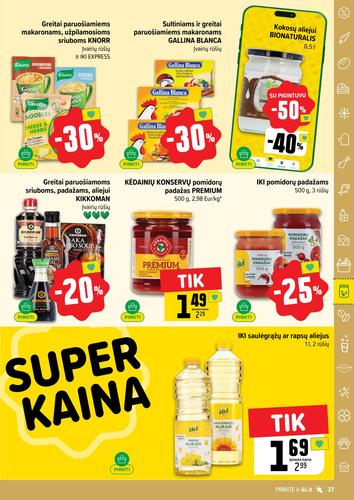 IKI akcijų leidinys "IKI Kaininis leidinys Nr. 30" nuo liepos 21 d.