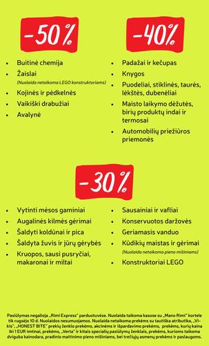 RIMI akcijų leidinys Nr. 37 nuo rugsėjo 8 d.