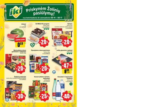 IKI akcijų leidinys "IKI Kaininis leidinys Nr. 33" nuo rugpjūčio 11 d.