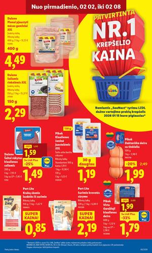 LIDL maisto akcijų leidinys nuo vasario 2 d.