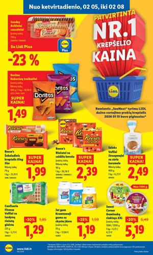 LIDL maisto akcijų leidinys nuo vasario 2 d.