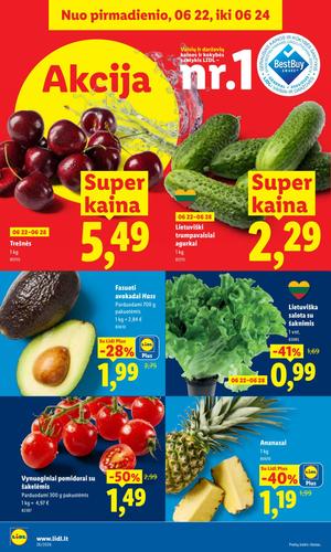LIDL maisto akcijų leidinys nuo birželio 22 d.