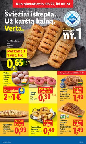 LIDL maisto akcijų leidinys nuo birželio 22 d.
