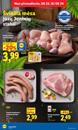 LIDL maisto akcijų leidinys nuo birželio 22 d.