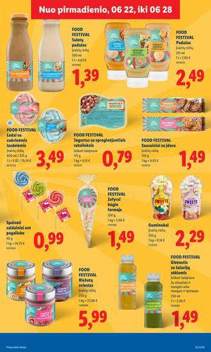 LIDL maisto akcijų leidinys nuo birželio 22 d.