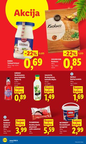 LIDL maisto akcijų leidinys nuo birželio 22 d.