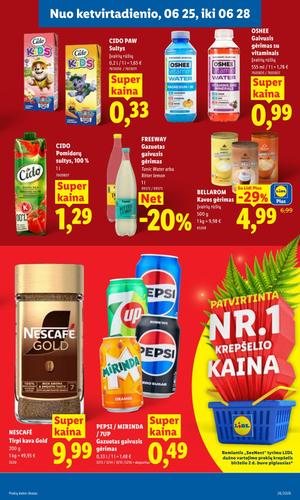 LIDL maisto akcijų leidinys nuo birželio 22 d.