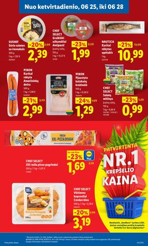 LIDL maisto akcijų leidinys nuo birželio 22 d.