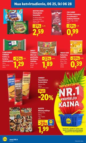 LIDL maisto akcijų leidinys nuo birželio 22 d.