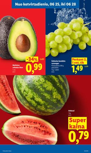LIDL maisto akcijų leidinys nuo birželio 22 d.