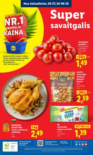 LIDL maisto akcijų leidinys nuo birželio 22 d.