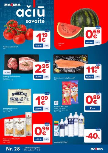 MAXIMA akcijų leidinys Nr. 28 nuo liepos 7 d.