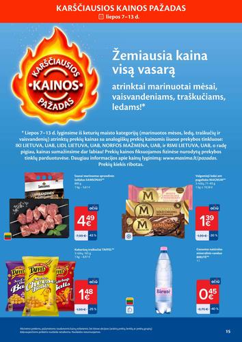 MAXIMA akcijų leidinys Nr. 28 nuo liepos 7 d.