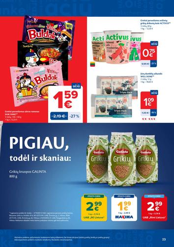 MAXIMA akcijų leidinys Nr. 28 nuo liepos 7 d.