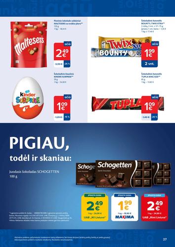 MAXIMA akcijų leidinys Nr. 39 nuo rugsėjo 22 d.