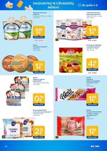 MAXIMA akcijų leidinys Nr. 39 nuo rugsėjo 22 d.
