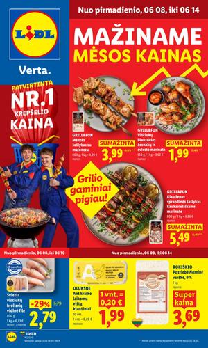 LIDL maisto akcijų leidinys nuo birželio 8 d.