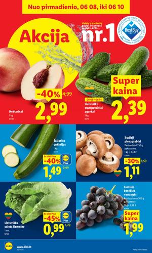 LIDL maisto akcijų leidinys nuo birželio 8 d.