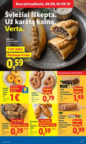 LIDL maisto akcijų leidinys nuo birželio 8 d.