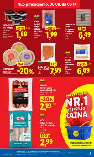 LIDL maisto akcijų leidinys nuo birželio 8 d.