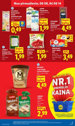 LIDL maisto akcijų leidinys nuo birželio 8 d.