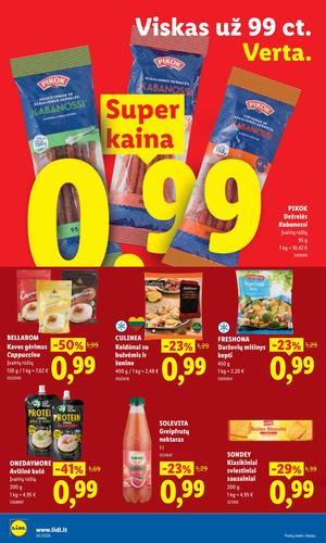 LIDL maisto akcijų leidinys nuo birželio 8 d.