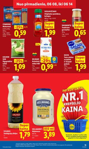 LIDL maisto akcijų leidinys nuo birželio 8 d.