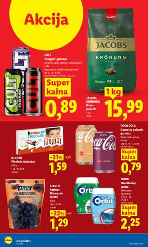LIDL maisto akcijų leidinys nuo birželio 8 d.