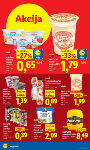 LIDL maisto akcijų leidinys nuo birželio 8 d.