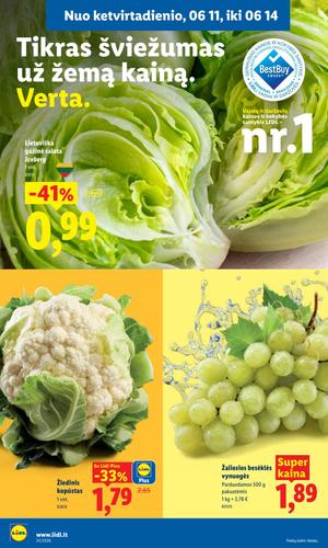 LIDL maisto akcijų leidinys nuo birželio 8 d.