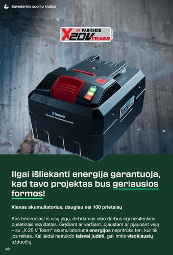 LIDL PARKSIDE akcijų leidinys nuo rugpjūčio 31 d.