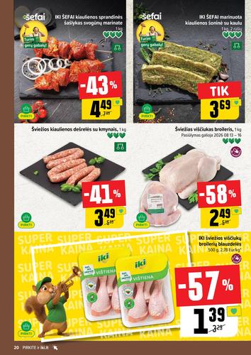 IKI akcijų leidinys Nr. 33 nuo rugpjūčio 10 d.