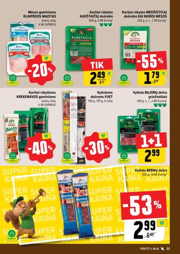 IKI akcijų leidinys Nr. 33 nuo rugpjūčio 10 d.