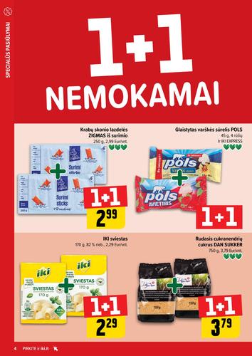 IKI akcijų leidinys "Daugiau yra pigiau Nr. 15" nuo balandžio 6 d.