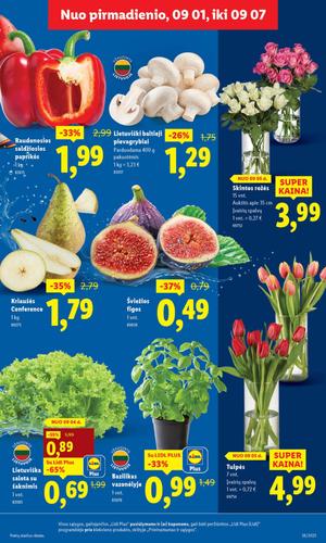 LIDL maisto akcijų leidinys nuo ketvirtadienio, rugsėjo 4 d.