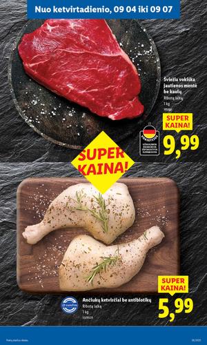 LIDL maisto akcijų leidinys nuo ketvirtadienio, rugsėjo 4 d.
