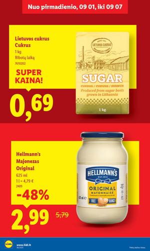 LIDL maisto akcijų leidinys nuo ketvirtadienio, rugsėjo 4 d.