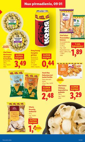 LIDL maisto akcijų leidinys nuo ketvirtadienio, rugsėjo 4 d.