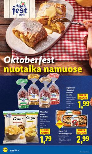 LIDL maisto akcijų leidinys nuo ketvirtadienio, rugsėjo 4 d.