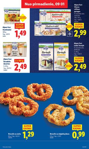 LIDL maisto akcijų leidinys nuo ketvirtadienio, rugsėjo 4 d.