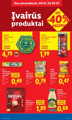 LIDL maisto akcijų leidinys nuo ketvirtadienio, rugsėjo 4 d.