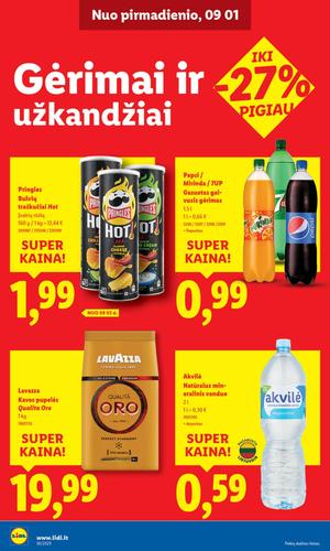 LIDL maisto akcijų leidinys nuo ketvirtadienio, rugsėjo 4 d.
