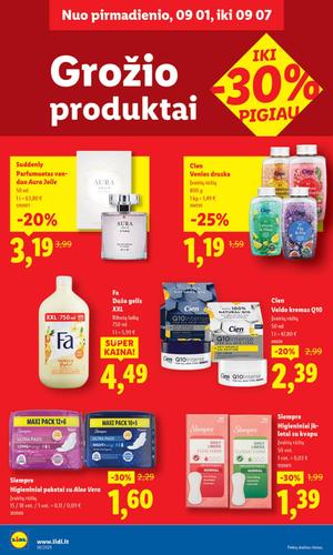 LIDL maisto akcijų leidinys nuo ketvirtadienio, rugsėjo 4 d.